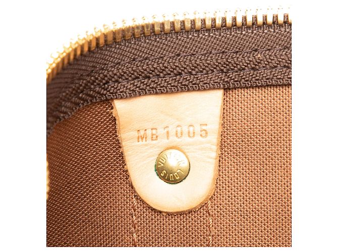 Louis Vuitton Marrone Monogram Keepall Bandouliere 55 - vista 6