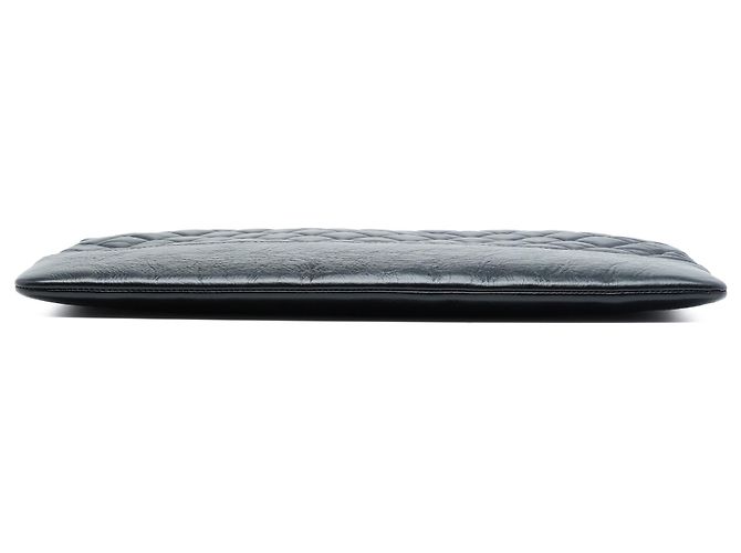 Chanel Black Large Aged Calfskin Gabrielle O Case Clutch Nero - vista 3