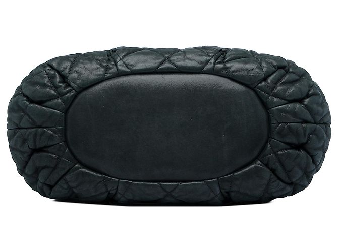 Borsa Chanel Black Large Quilted Iridescent Calfskin In The Mix Nero - vista 3