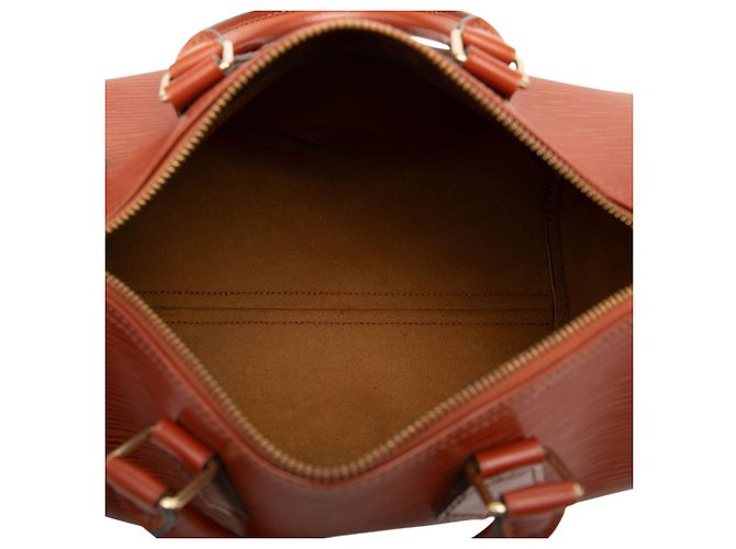 Louis Vuitton Marrone Epi Speedy 25 - vista 4