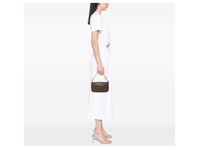 Louis Vuitton Marrone Monogram Pochette Accessoires - vista 7