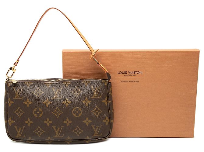 Louis Vuitton Marrone Monogram Pochette Accessoires - vista 8