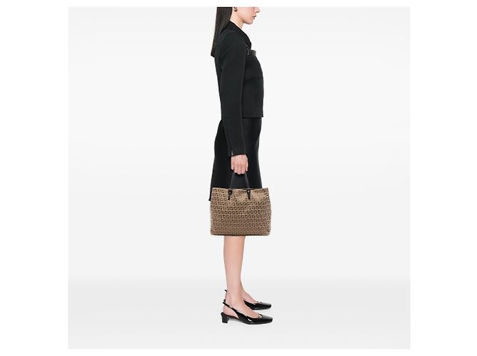 Fendi Zucchino Canvas Tote in Beige - Ansicht 6