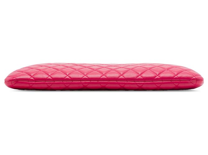Clutch Chanel Red Large Quilted Calfskin Chain Boy O Case Rosso - vista 3