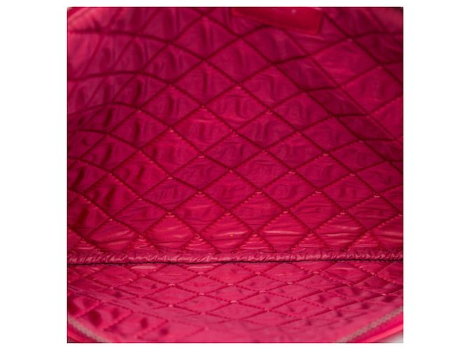 Clutch Chanel Red Large Quilted Calfskin Chain Boy O Case Rosso - vista 4