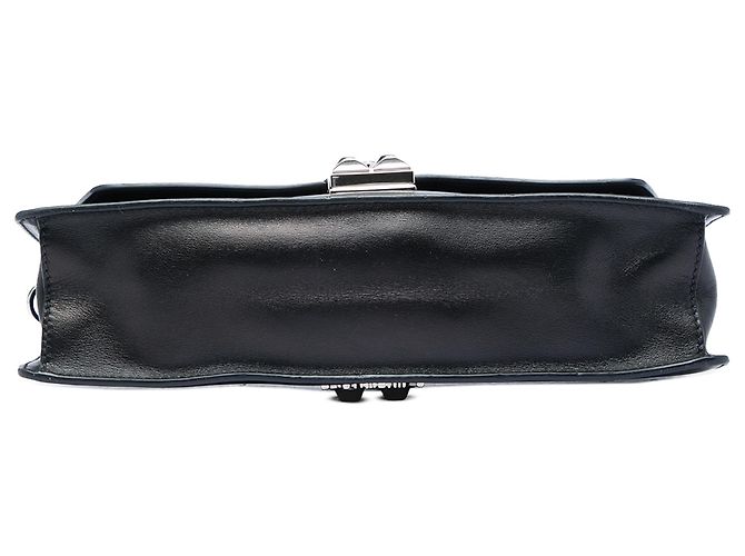 Prada Black City Calf and Saffiano Studded Elektra Crossbody Nero - vista 3
