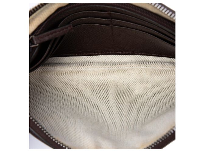 Pochette de mano Gucci Beige GG Canvas Horsebit - vista 4