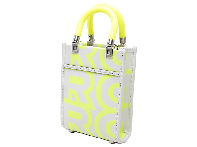 Fendi White Marc Jacobs Mini Leather Sunshine Shopper Tote - vista 2