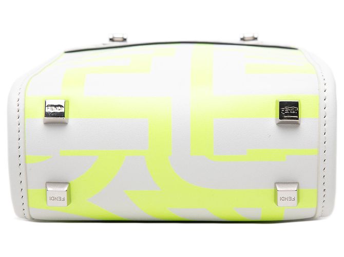 Fendi White Marc Jacobs Mini Leather Sunshine Shopper Tote - vista 3