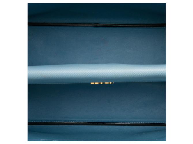 Prada Blue Large Saffiano Cuir Double Satchel Azul Azul claro - vista 4