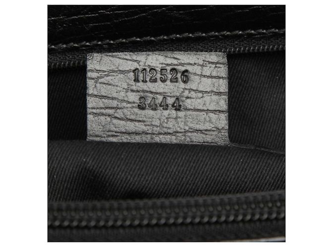 Gucci Black GG Canvas Bamboo Tote Schwarz - Ansicht 6