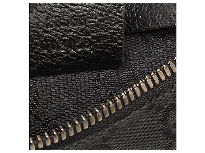 Borsa a tracolla con doppia tasca in tela GG nera Gucci Nero - vista 6