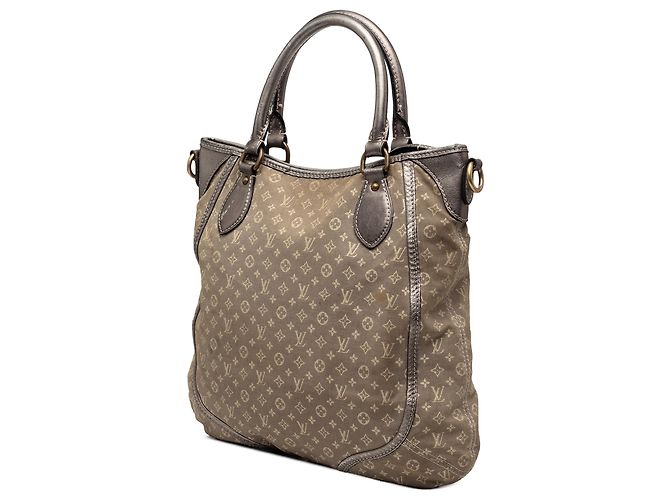Louis Vuitton Angele Mini Lin Monogram Grigio Marrone - vista 2