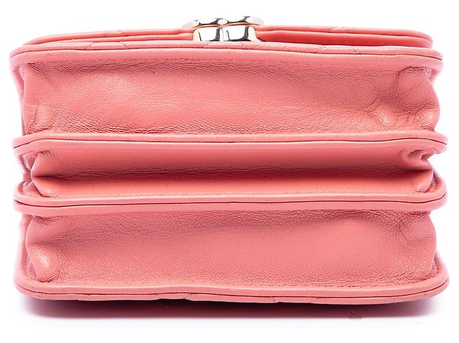 Chanel Pink Mini Lambskin Paris Le19M Charming Top Handle Flap Rosa - vista 3