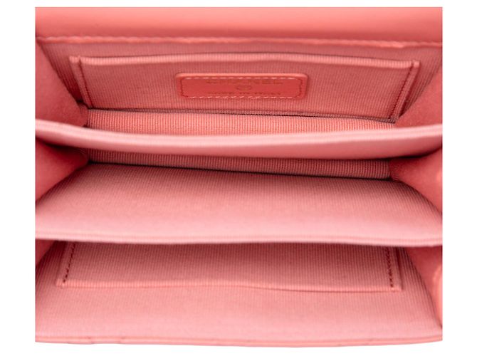 Chanel Pink Mini Lambskin Paris Le19M Charming Top Handle Flap Rosa - vista 4
