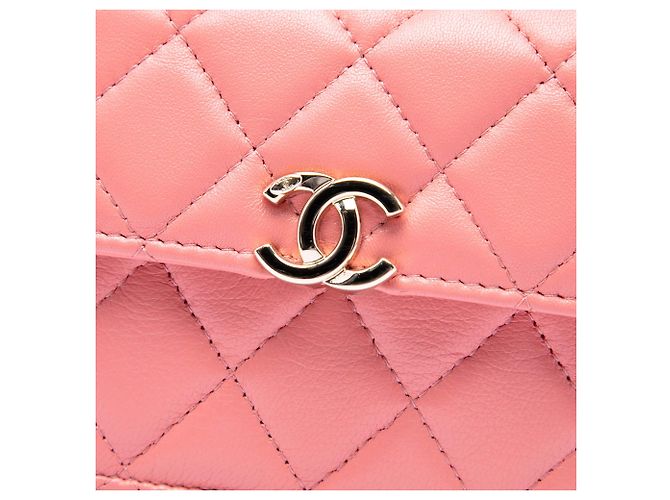 Chanel Pink Mini Lambskin Paris Le19M Charming Top Handle Flap Rosa - vista 5