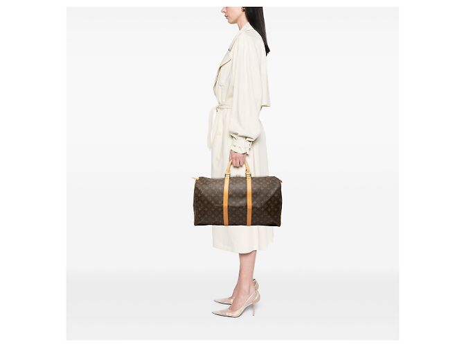 Louis Vuitton Marrone Monogram Keepall 50 - Ansicht 7