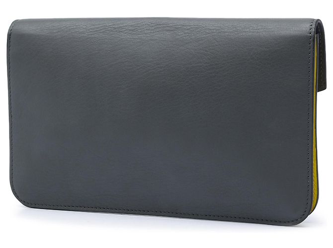 Fendi Gray Bicolor Leather 2Jours Envelope Clutch Braun - Ansicht 2
