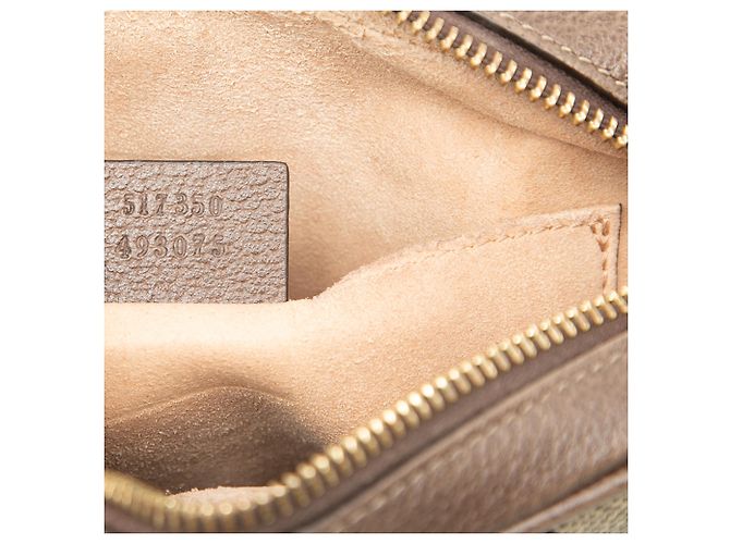 Gucci Beige Mini GG Supreme Web Ophidia Crossbody - vista 6