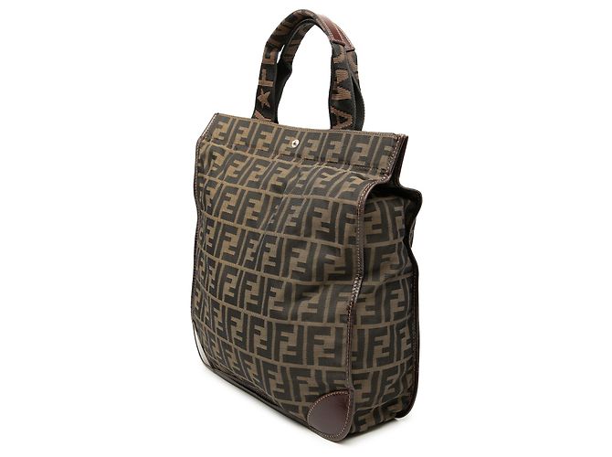 Fendi Brown Zucca Canvas Shopping Tote Braun - Ansicht 2