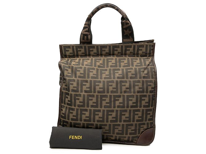 Fendi Brown Zucca Canvas Shopping Tote Braun - Ansicht 8