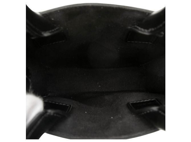Cabas Céline Celine Tote Verticale Mini in Tela Nero - vista 4