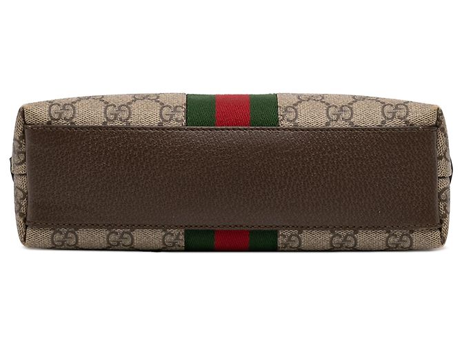 Gucci Beige Small GG Supreme Web Ophidia Borsa a tracolla - vista 3