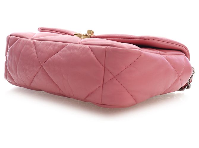 Chanel Pink Medium Lambskin 19 Flap Rosa - vista 13