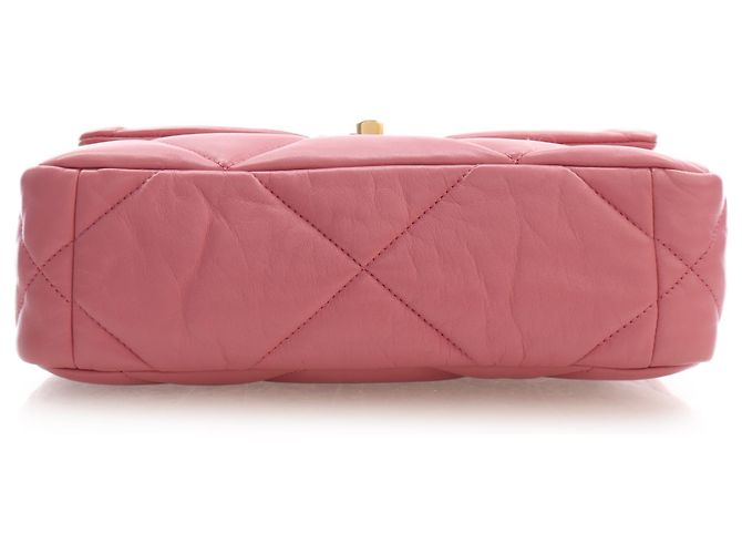 Chanel Pink Medium Lambskin 19 Flap Rosa - vista 5