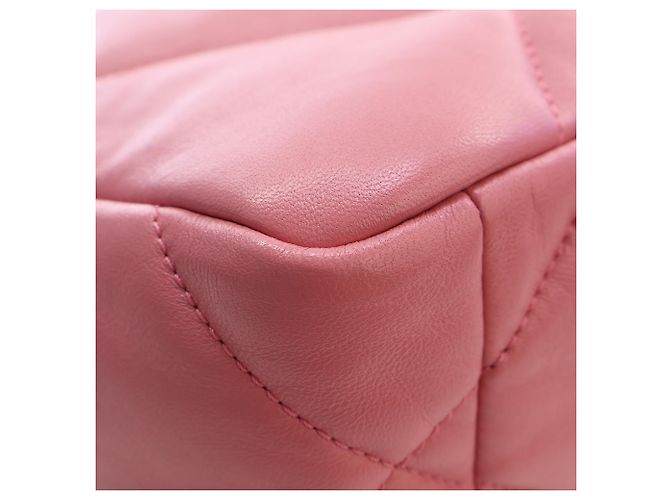 Chanel Pink Medium Lambskin 19 Flap Rosa - vista 8