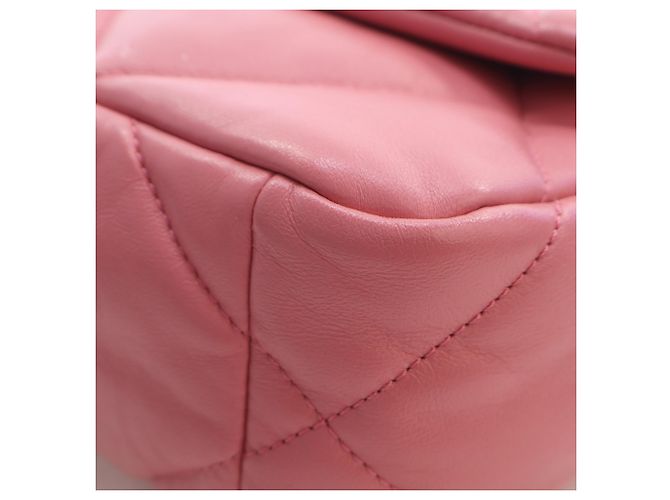 Chanel Pink Medium Lambskin 19 Flap Rosa - vista 9