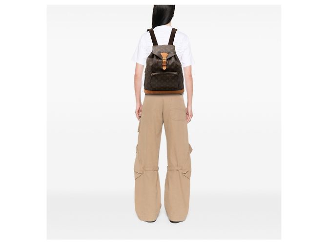Louis Vuitton Marrone Monogram Montsouris GM - vista 7