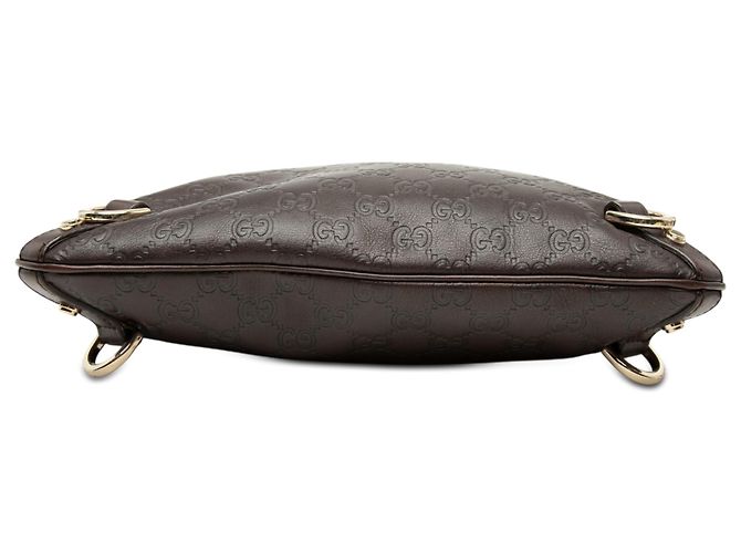 Gucci Marrone Guccissima Abbey D Ring Crossbody Marrone scuro - vista 3