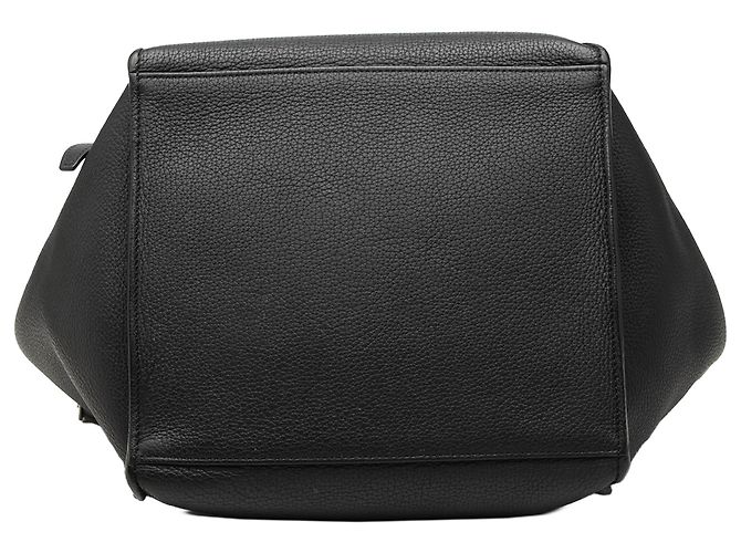 Céline Celine Big Bag in pelle di vitello granulata nera, piccola Nero - vista 3