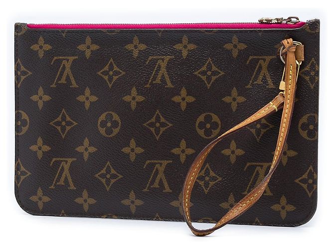 Pochette Louis Vuitton Brown Monogram Neverfull MM Marrone - vista 2