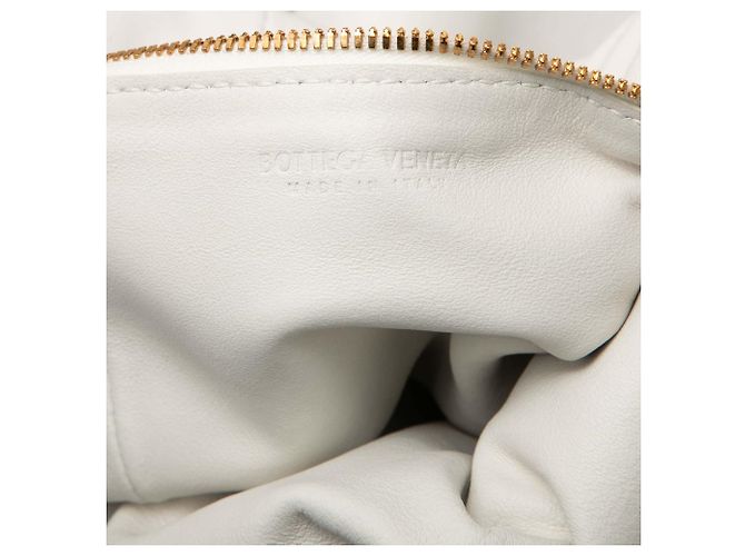 Borsa Mini Double Knot in pelle di vitello bianca Bottega Veneta Bianco Bianco sporco - vista 5