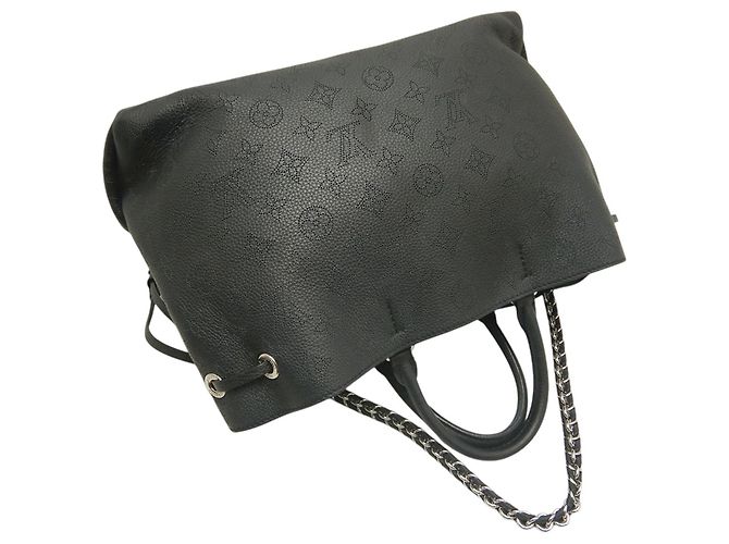 Tote Bella Monogram Mahina nero Louis Vuitton - vista 22