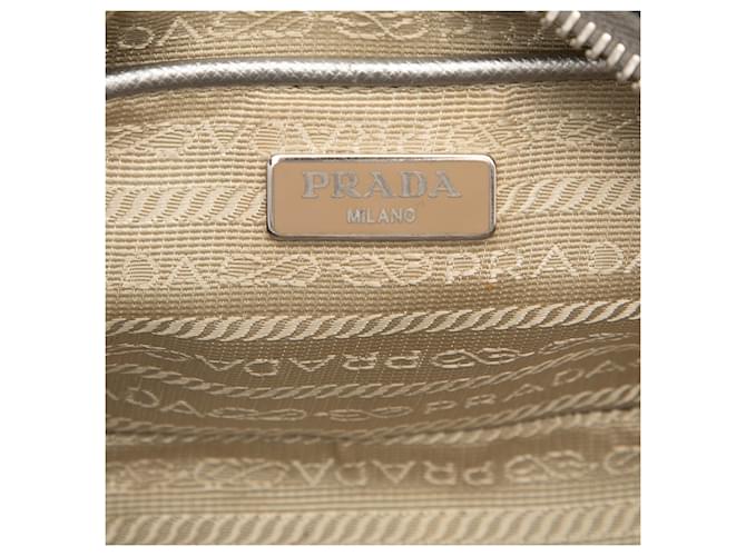 Bolso Prada Silver Mini Metallic Saffiano Lux Camera Bag Plata - vista 5