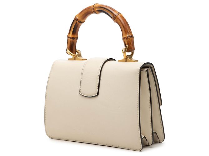 Borsa Mini Calfskin Bamboo Dionysus Web bianca Gucci Bianco - vista 2