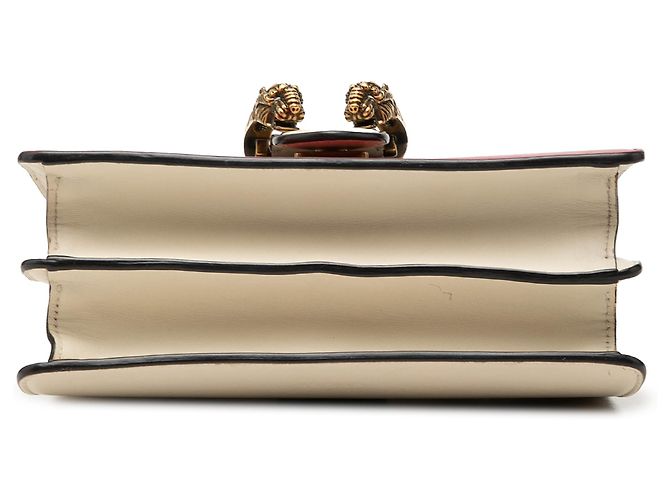Borsa Mini Calfskin Bamboo Dionysus Web bianca Gucci Bianco - vista 3