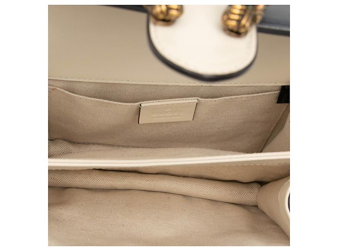 Borsa Mini Calfskin Bamboo Dionysus Web bianca Gucci Bianco - vista 4