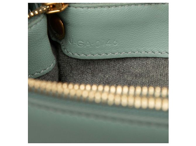 Céline Celine Green Large Lambskin Trio Crossbody Verde - vista 6