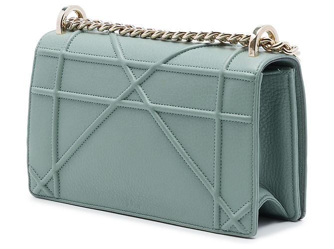 Dior Blue Small Grained Calfskin Diorama Flap Blu chiaro - vista 2