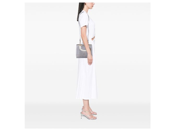 Dior Grau Canvas Cannage Lady D Lite Medium Braun - Ansicht 6