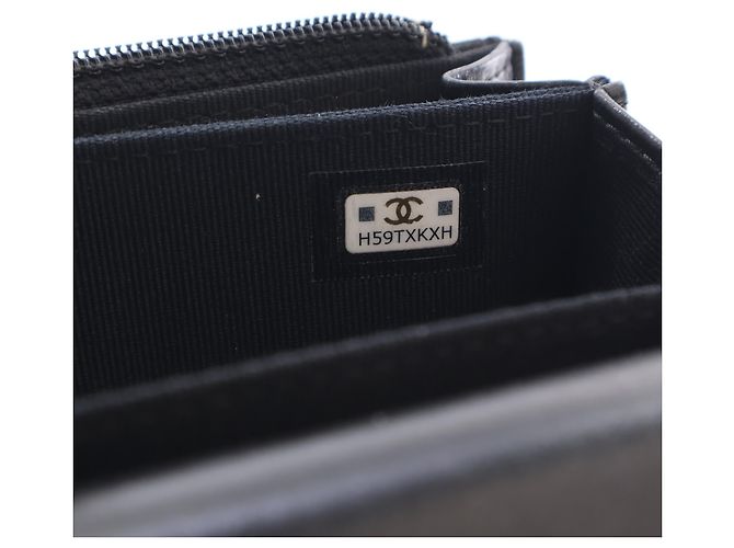 Chanel Black Mini gesteppte Lammhaut Trendy CC Chain Wallet Schwarz - Ansicht 10