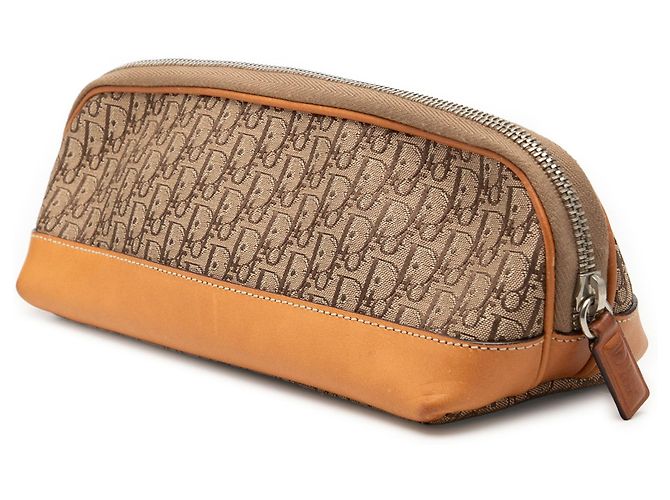 Pochette Diorissimo Trotter in tela marrone Dior Marrone chiaro - vista 2