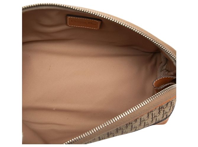 Pochette Diorissimo Trotter in tela marrone Dior Marrone chiaro - vista 4