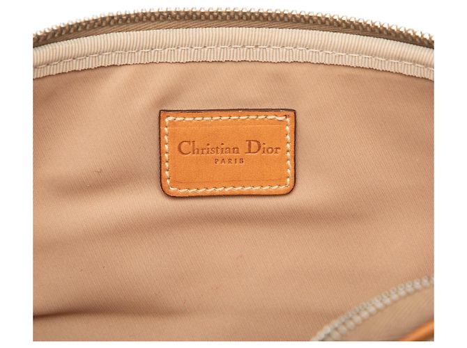 Pochette Diorissimo Trotter in tela marrone Dior Marrone chiaro - vista 5