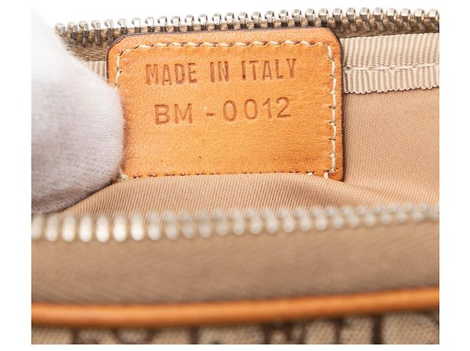 Pochette Diorissimo Trotter in tela marrone Dior Marrone chiaro - vista 6