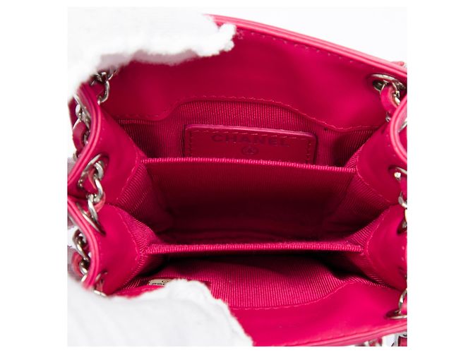 Portacellulare a tracolla Chanel Pink CC Patent Rosa - vista 4